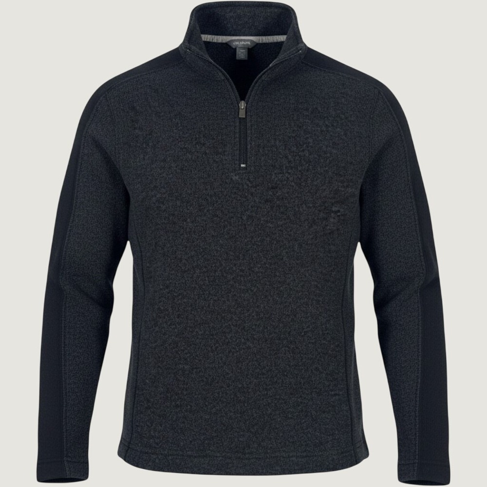 Van Heusen Mens S Quarter Zip Fleece Pullover Preppy Academia Business Casual
